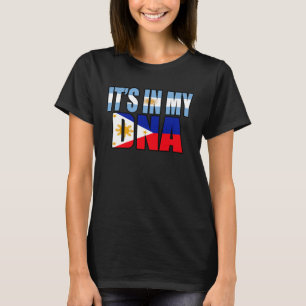 Filipino und Argentinier Mix DNA Flagge Erbe T-Shirt