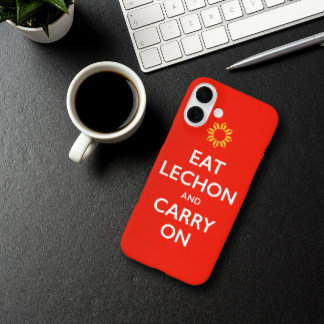 Filipino-Version 'Lechon' von Keep Calm and Carry iPhone 16 Plus Hülle