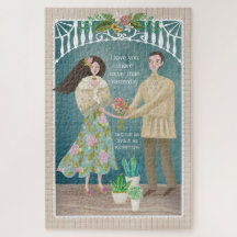 Filipinoisches Hochzeitspaarpuzzle