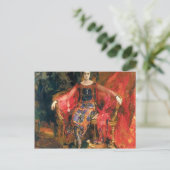 Filipp Malyavin - Portrait von Alexandra Balashova Postkarte (Stehend Vorderseite)