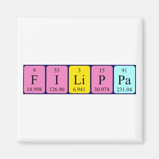 Filippa Periodenmagnet Magnet (Vorne)