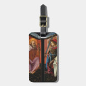 Filippo Lippi-Heiliges Anthony und Erzengel Gepäckanhänger (Vorderseite vertikal)