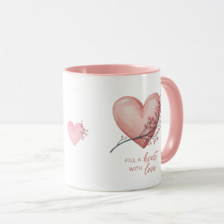 Fill a heart with love  tasse