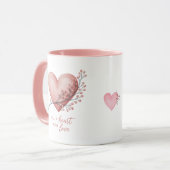 Fill a heart with love tasse (Vorderseite Links)