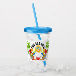 Fill and Chill 2 Parrot Tumbler Acryltrinkbecher