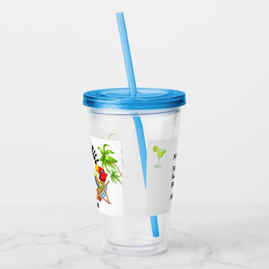 Fill and Chill Parrot Tumbler Acryltrinkbecher (Links)