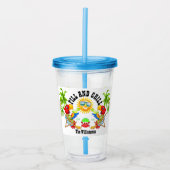 Fill and Chill Parrot Tumbler Acryltrinkbecher (Vorderseite)
