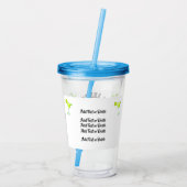 Fill and Chill Parrot Tumbler Acryltrinkbecher (Rückseite)
