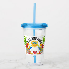Fill and Chill Parrot Tumbler Acryltrinkbecher