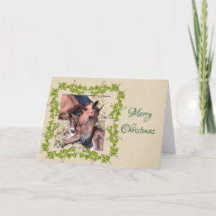 Fill and Foal Christmas Card Karte