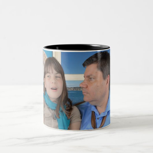 Fill 'er up with Fetch and Lettie May Smartly! Zweifarbige Tasse (Mittel)