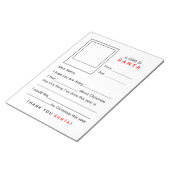 Fill in the Blank Letter to Santa Notizblock (angewinkelt)