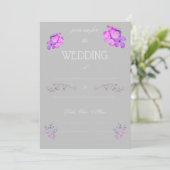 Fill in the Blank Wedding Invitation Einladung (Stehend Vorderseite)