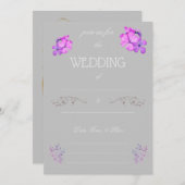 Fill in the Blank Wedding Invitation  Einladung (Vorne/Hinten)