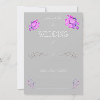 Fill in the Blank Wedding Invitation Einladung