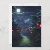 Fill War Fight Boy Moon Ninja Krieger 1. Geburtsta Einladung (Rückseite)