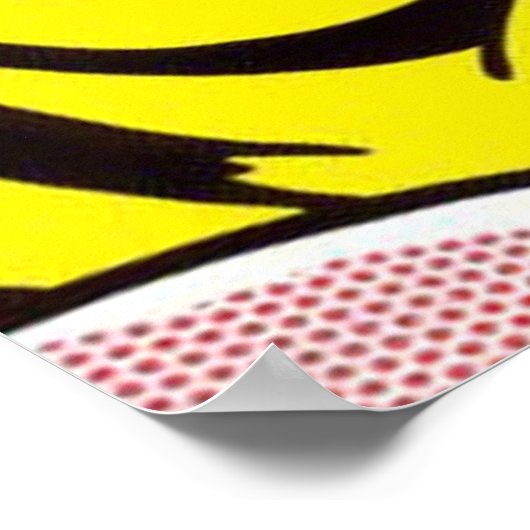 Fille avec le ruban de cheveux roy lichtenstein poster (Ecke)