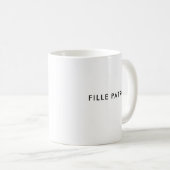 Fille Boss | Girl Boss | Tasse für den französisch (VorderseiteRechts)