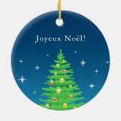 Fille de patinage artistique joyeux Noël Ornament (Hinten)