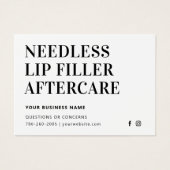 Filler Esthetician Aftercare (Vorderseite)