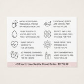 Filler Esthetician Aftercare (Rückseite)