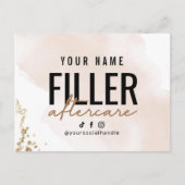 Filler PostCard Aftercare Instruction Postkarte (Vorderseite)