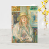 Fillette au Chapeau de Paille | Berthe Morisot Karte (Gelbe Blume)