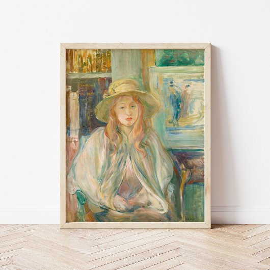 Fillette au Chapeau de Paille | Berthe Morisot Poster