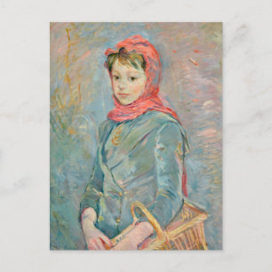 Fillette Portant un Panier   Berthe Morisot Postkarte
