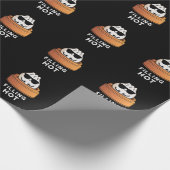 Filling Hot Funny Dumpling Pun Dark BG Geschenkpapier (Ecke)