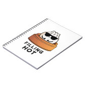 Filling Hot Funny Dumpling Pun Notizblock (Linke Seite)