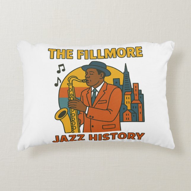 Fillmore Jazz History Accent Pillow Dekokissen (Vorderseite)