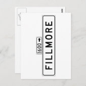 Fillmore St., San Francisco Street Sign Postkarte (Vorne/Hinten)