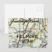 Fillmore Utah Vintag Postkarte (Vorne/Hinten)