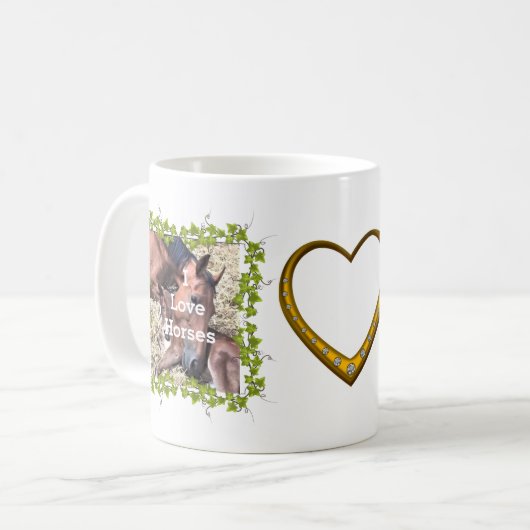 Filly and Foal Tasse (Vorderseite Links)