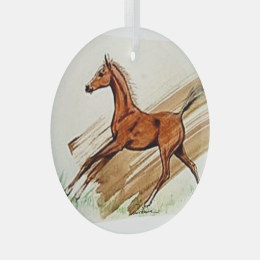 Filly by Hevener Ornament Aus Glas (Vorderseite Rechts)