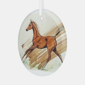 Filly by Hevener Ornament Aus Glas (Vorderseite links)