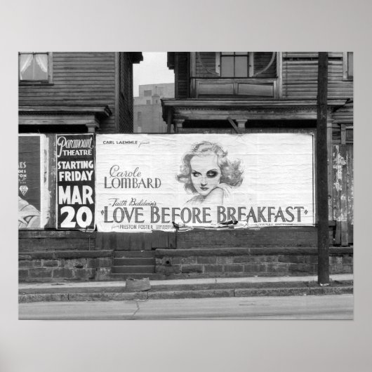 Film Billboard, 1936. Vintages Foto Poster (Vorne)