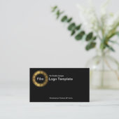 Film Business Card Design Metallic Gold Film Strip Visitenkarte (Stehend Vorderseite)