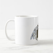 Film clapperboard und Filmspule Kaffeetasse (Links)