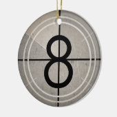 Film-Count-down-Verzierung Keramikornament (Links)