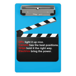 Film Crew CLAP für den Direktor ist er BOSS Mini Klemmbrett