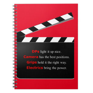 Film Crew DIRECTOR ist ein Wrap Notizblock