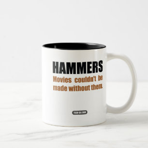 Film-Crew: "Hämmert " Zweifarbige Tasse