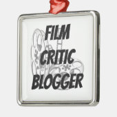 Film Critic Blogger Silbernes Ornament (Links)