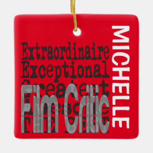 Film Critic Extraordinaire CUSTOM Keramikornament