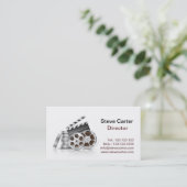 Film Director Camera Screwdriver Actor Cinema Visitenkarte (Stehend Vorderseite)