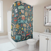 Film-Fan-Kino-Theater-Entwurf Duschvorhang (Beispiel)