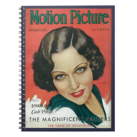 Film Februar 1931 Gloria Swanson Cover Notizblock (Vorderseite)