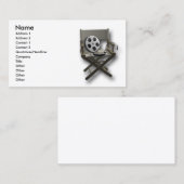 Film-Filmregisseur chare Visitenkarte (Vorne/Hinten)